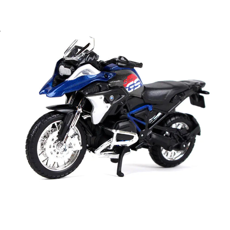 1:18 Scale BMW R 1200GS Diecast Motorcycle – Alloy Adventure Bike Model with Working Suspension