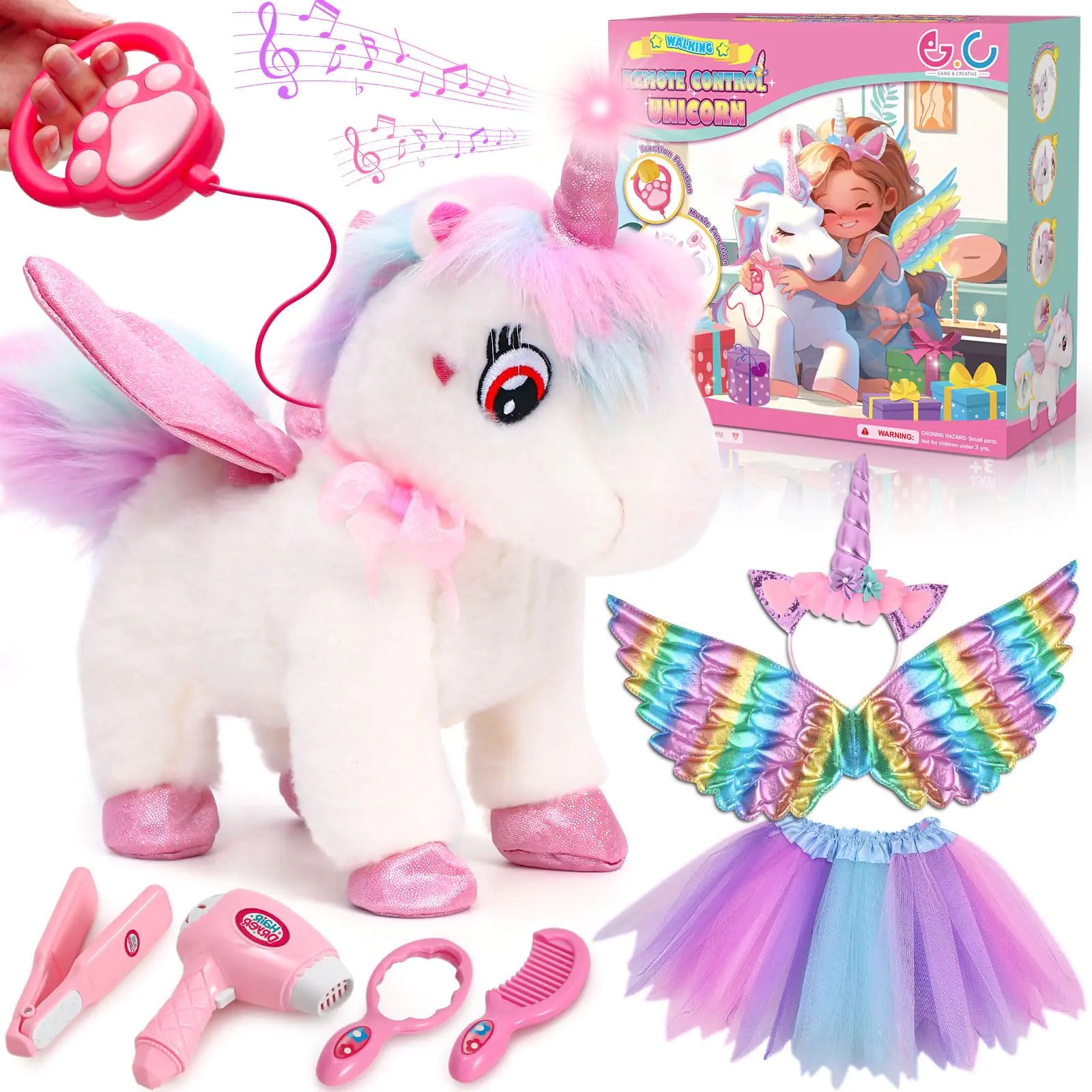 G.C Interactive Walking & Talking Unicorn with Remote Control