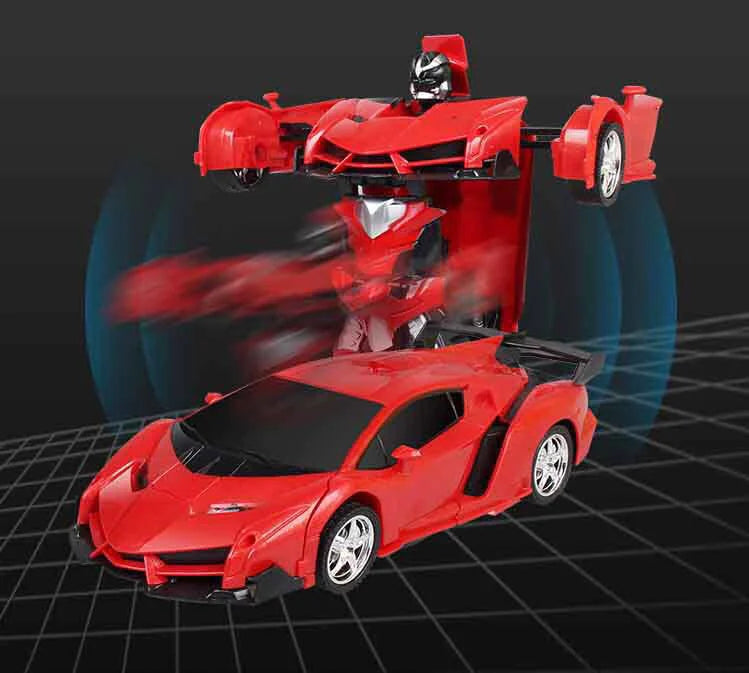 Transforming Race Car Toy with Remote Control Robot