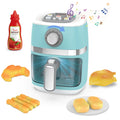 Kids Interactive Air Fryer Toy Playset – Realistic Cooking Sounds, Timer & Magic Color-Changing Play Food