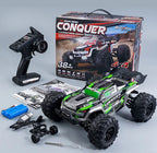 1:16 Scale RC Off-Road Monster Truck – 4WD High-Speed Remote Control Car with LED Lights