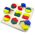 Wooden 3D Puzzle Toy with Geometric Shapes