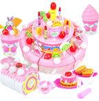 Kids Fruit Cutting Toy Set for Pretend Play Kitchen
