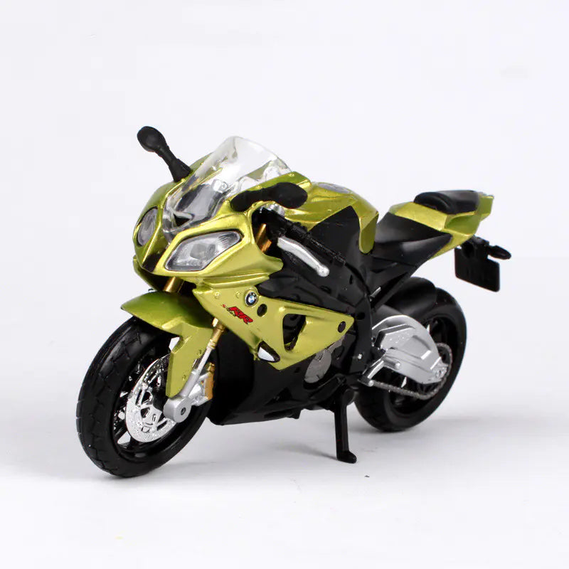 1:18 Scale BMW R 1200GS Diecast Motorcycle – Alloy Adventure Bike Model with Working Suspension
