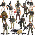 XDUOYJOY 12pc Army Ranger Action Figure Set – Realistic Soldiers with Tactical Gear